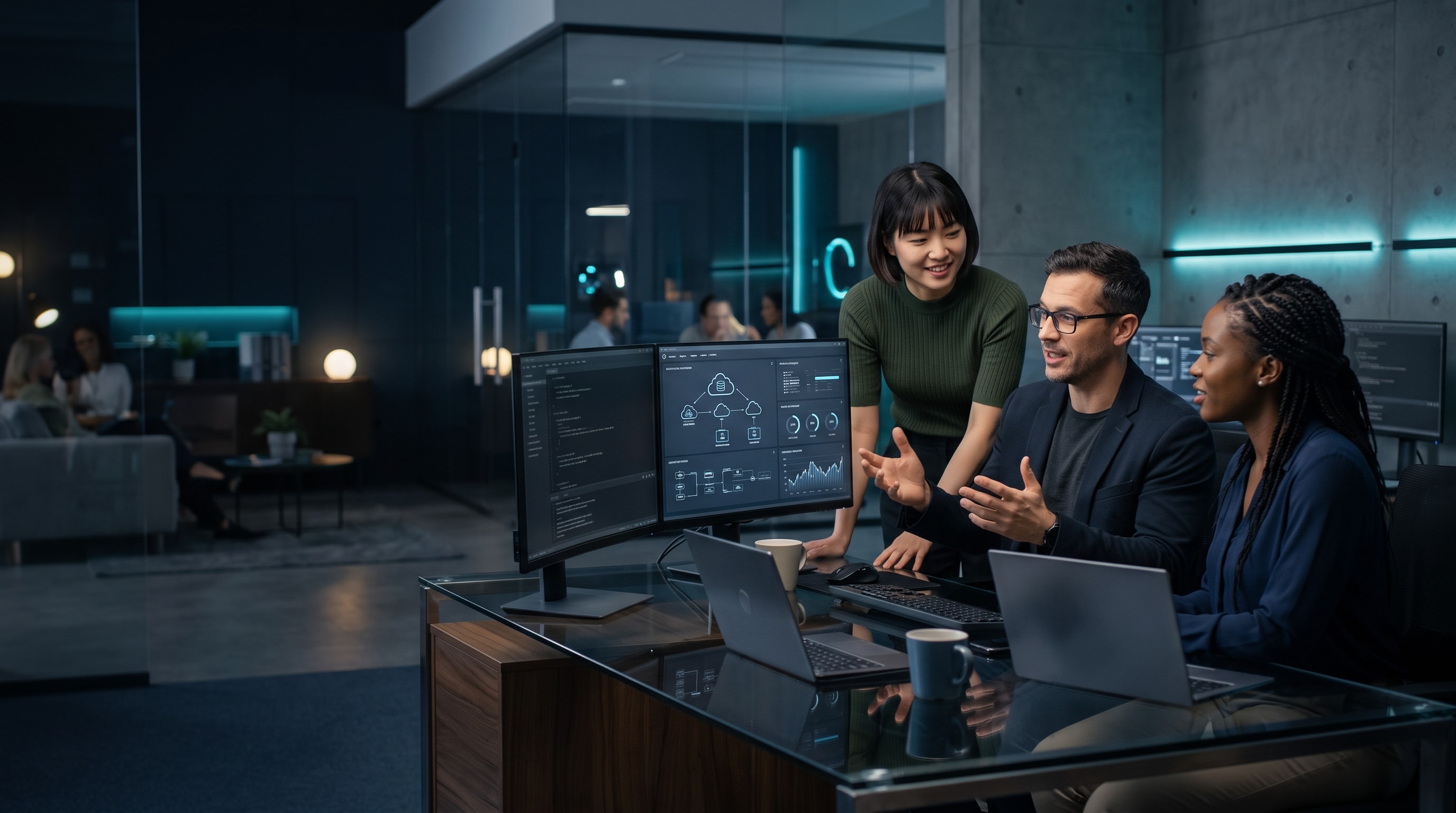 Software development dashboard and product analytics